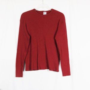 Utility Red Women's Knit Long Sleeve Pullover Knit Sweater Large 040
